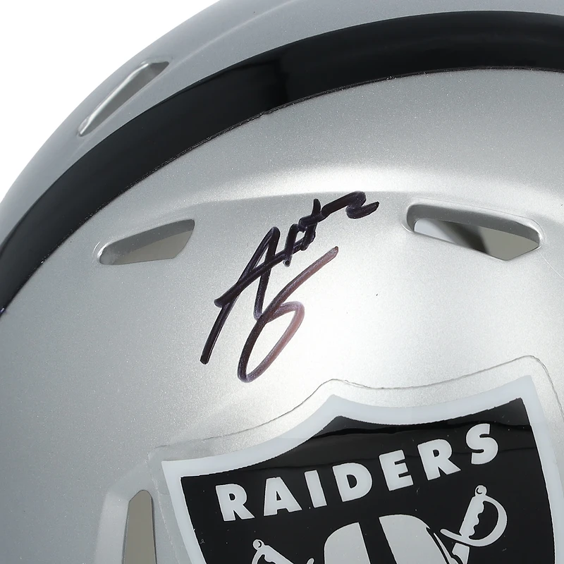 Casque Riddell Speed Mini autographié par Ashton Jeanty des Las Vegas Raiders