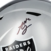 Réplique du casque Riddell Speed autographié par Ashton Jeanty des Las Vegas Raiders