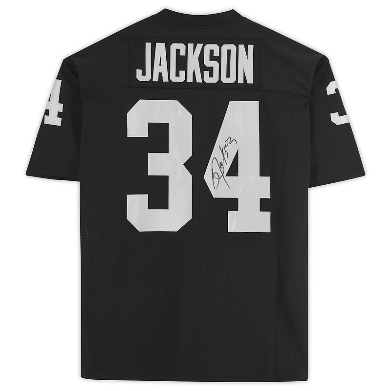 Bo Jackson Las Vegas Raiders Autographed Black Mitchell & Ness Authentic Jersey