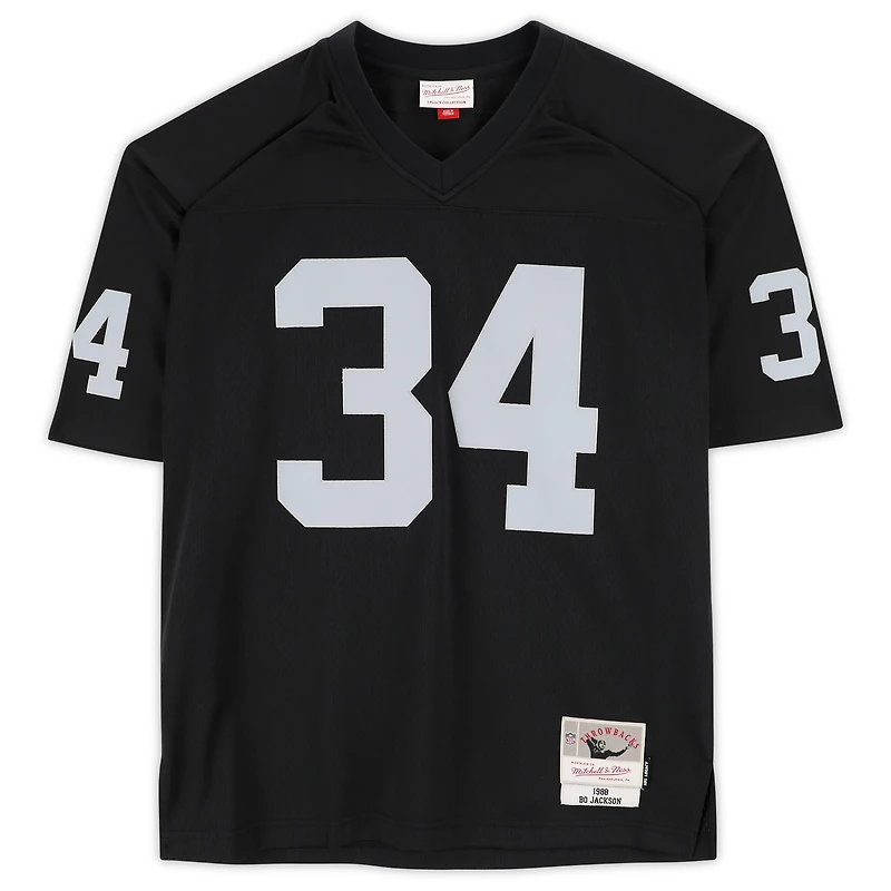 Bo Jackson Las Vegas Raiders Autographed Black Mitchell & Ness Replica Jersey