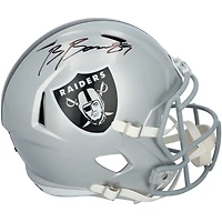 Casque réplique Riddell Speed ​​autographié par Brock Bowers des Raiders de Las Vegas