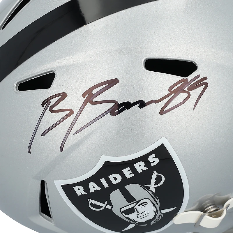 Brock Bowers Las Vegas Raiders Autographed Riddell Speed Replica Helmet