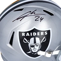 Charles Woodson Las Vegas Raiders Autographed Half & Half Riddell Speed Replica Helmet - Signature on Las Vegas Side