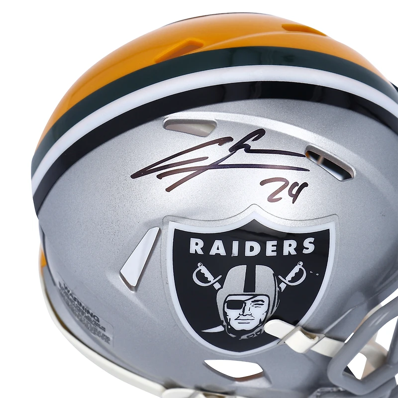 Charles Woodson Las Vegas Raiders Autographed Riddell Half & Half Speed Mini Helmet