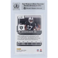 Davante Adams Las Vegas Raiders Autographed 2022 Panini Donruss Press Proof Gold #94 #/50 Beckett Fanatics Witnessed Authenticated 10 Card