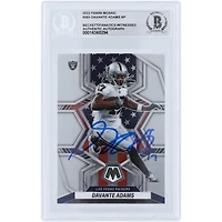 Carte Panini Mosaic #265 autographiée 2022 des Raiders de Las Vegas par Davante Adams, Beckett Fanatics, authentifiée