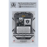 Davante Adams Las Vegas Raiders Autographed 2022 Panini Prizm Blue Wave #171 #/199 Beckett Fanatics Witnessed Authenticated 9/10 Card