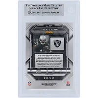 Davante Adams Las Vegas Raiders Autographed 2022 Panini Prizm Orange Prizm #171 #/249 Beckett Fanatics Witnessed Authenticated Card