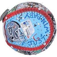 Ballon de baseball autographié par Davante Adams des Las Vegas Raiders - Illustration de Charles Fazzino - QL84439532