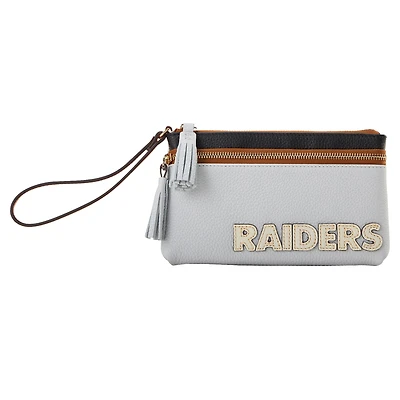 Pochette à double fermeture éclair Dooney & Bourke Las Vegas Raiders