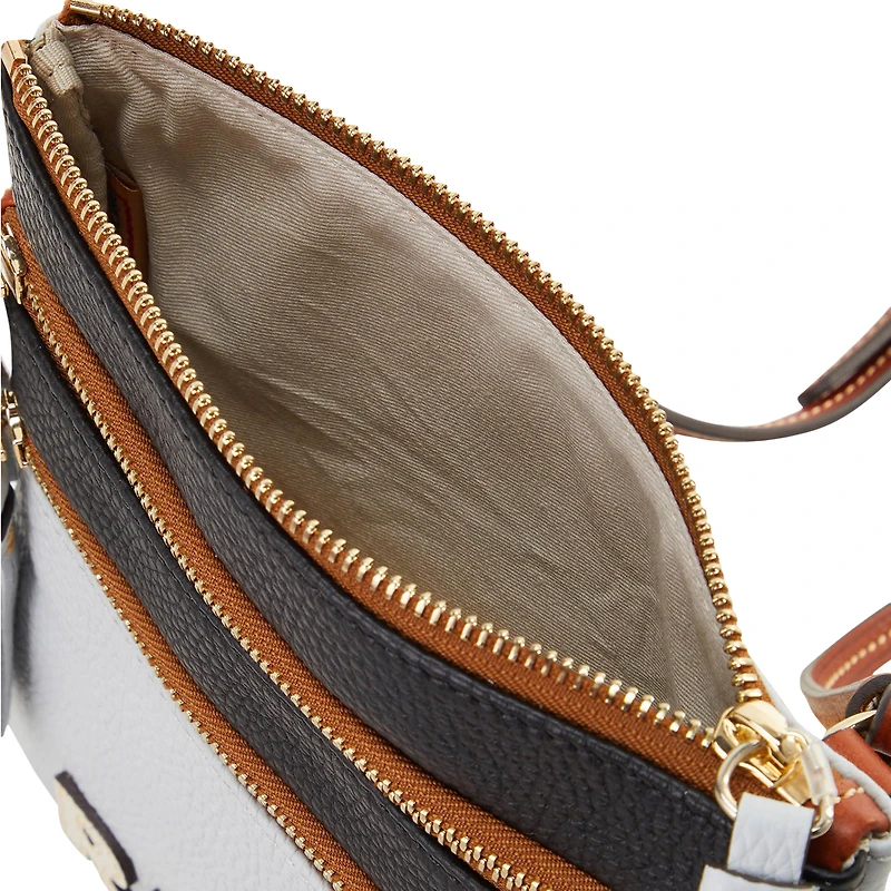 Dooney & Bourke Las Vegas Raiders Infield Triple Zip Crossbody Purse