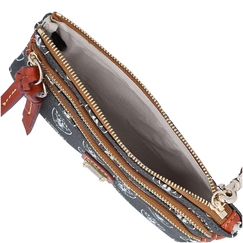 Dooney & Bourke Las Vegas Raiders Signature Bracelet à triple fermeture éclair
