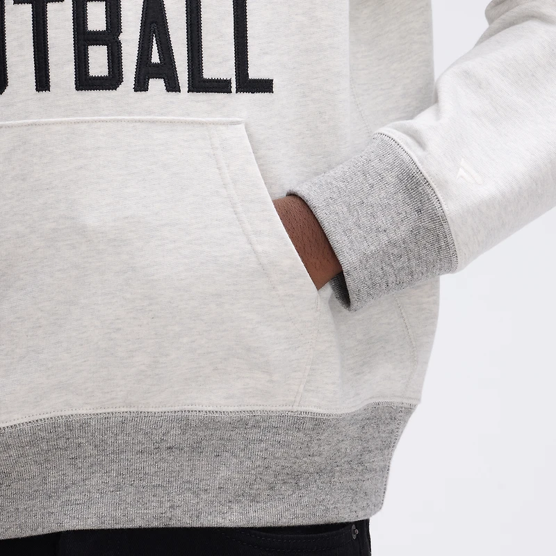 Sweat-shirt à poche Fanatics Heather Gray Las Vegas Raiders Iconic Fleece