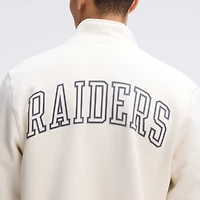 Fanatics Oatmeal Las Vegas Raiders IconicFleece Full-Zip Jacket