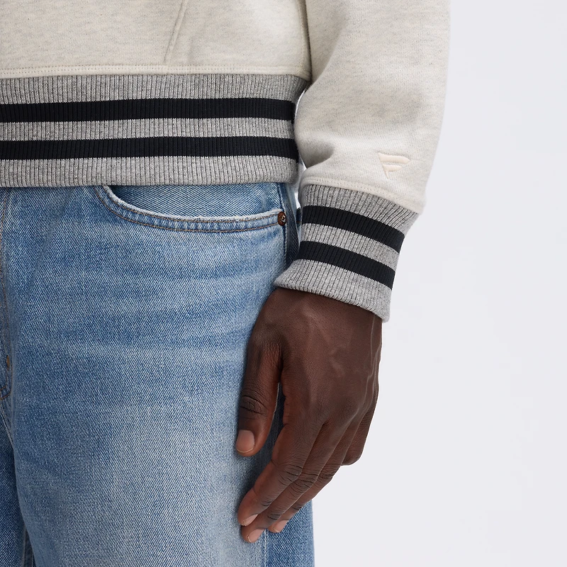 Fanatics Oatmeal Las Vegas Raiders IconicFleece Tipped Hoodie