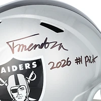 Fernando Mendoza Las Vegas Raiders Autographed Riddell Speed Replica Helmet with "2026 #1 Pick" Inscription