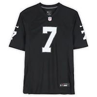 Maillot Nike noir dédicacé par Geno Smith des Las Vegas Raiders