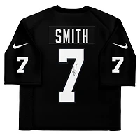 Maillot Nike noir dédicacé par Geno Smith des Las Vegas Raiders