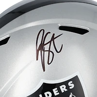 Réplique du casque Riddell Speed autographié par Geno Smith des Las Vegas Raiders
