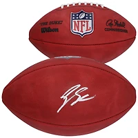 Ballon de football Wilson Duke dédicacé par Geno Smith des Las Vegas Raiders