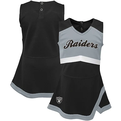 Robe pull Captain Las Vegas Raiders Cheer noire pour bébé fille