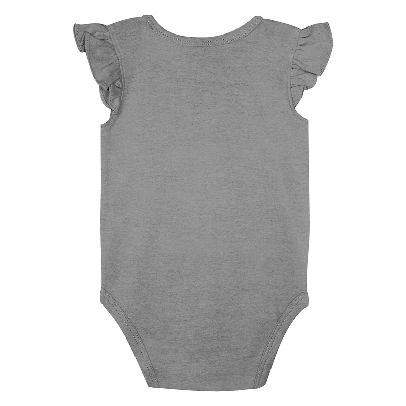 Girls Newborn & Infant Outerstuff Las Vegas Raiders The Sunshine Two-Piece Bodysuit Set