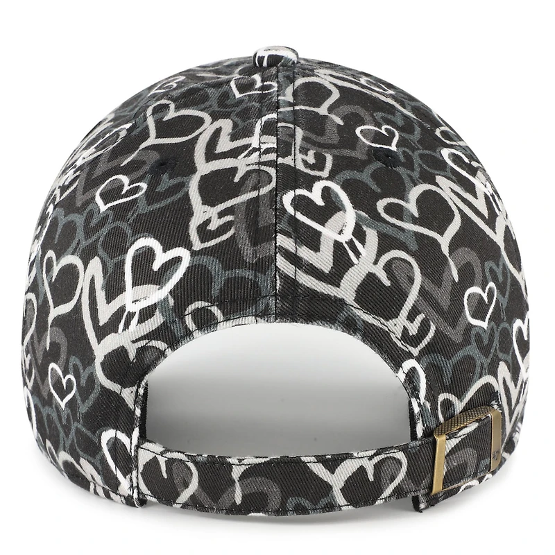 Girls Preschool '47 Black Las Vegas Raiders Mural Clean Up Adjustable Hat