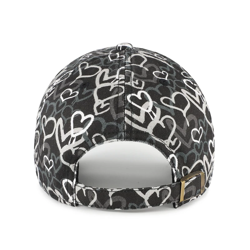 Girls Toddler '47 Black Las Vegas Raiders Mural Clean Up Adjustable Hat