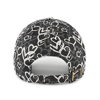 Girls Toddler '47 Black Las Vegas Raiders Mural Clean Up Adjustable Hat