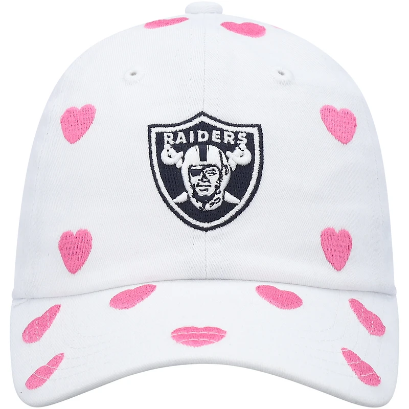 Girls Toddler '47 White Las Vegas Raiders Surprise Clean Up Adjustable Hat