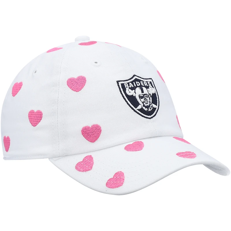 Girls Toddler '47 White Las Vegas Raiders Surprise Clean Up Adjustable Hat