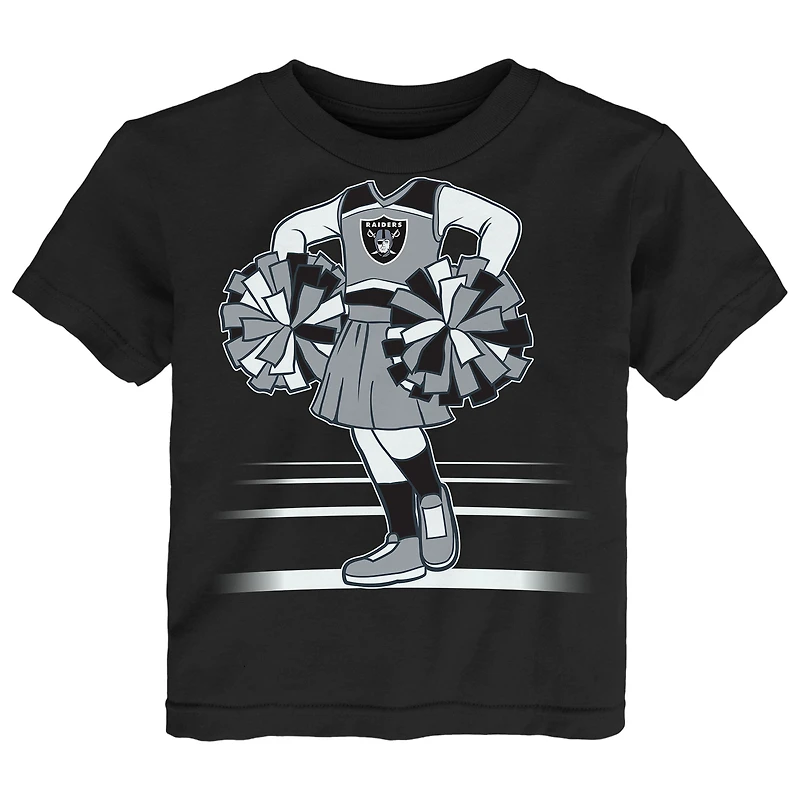 Girls Toddler Outerstuff Black Las Vegas Raiders Game Fit T-Shirt