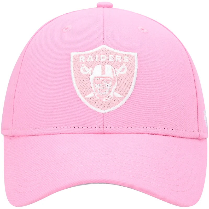 Girls Youth '47 Pink Las Vegas Raiders Rose MVP Adjustable Hat