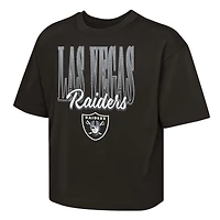Girls Youth Outerstuff  Black Las Vegas Raiders Big City Boxy T-Shirt