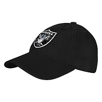 Girls Youth Outerstuff Black Las Vegas Raiders Gridiron Adjustable Hat