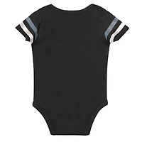 Ensemble trois pièces pour bébé et nouveau-né Outerstuff Las Vegas Raiders Up One : body, bavoir chaussons.