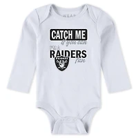 Vêtements pour bébés et nouveau-nés par Erin Andrews Ensemble trois pièces body pantalon Las Vegas Raiders Turn Me Around