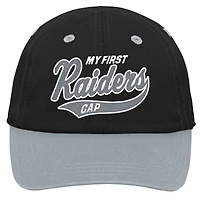 Infant Black/Silver Las Vegas Raiders My First Tail Sweep Slouch Flex Hat