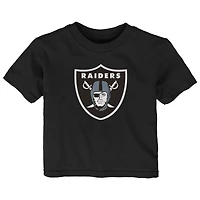 T-shirt noir avec logo principal des Las Vegas Raiders pour bébé