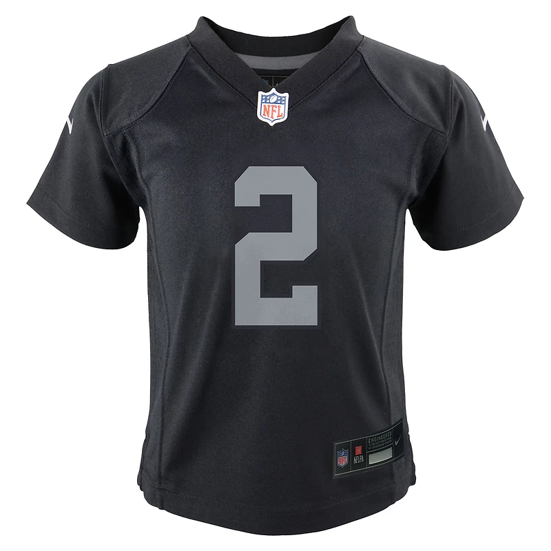 Maillot de match Nike Ashton Jeanty noir pour bébé, équipe des Raiders Las Vegas