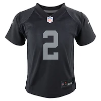 Maillot de match Nike Ashton Jeanty noir pour bébé, équipe des Raiders Las Vegas