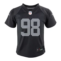Infant Nike Maxx Crosby Black Las Vegas Raiders Team  Player Game Jersey