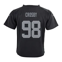 Infant Nike Maxx Crosby Black Las Vegas Raiders Team  Player Game Jersey