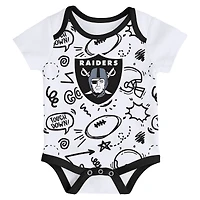 Ensemble trois pièces pour bébé Outerstuff Las Vegas Raiders All Day Play