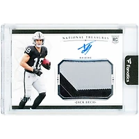 Carte de recrue autographiée Jack Bech des Raiders de Las Vegas, collection Panini National Treasures Crossover Rookie Patch Two-Color Relic 2025, n° CRPA-JBH, n° 74/99
