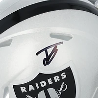 Casque Riddell Speed ​​Mini autographié par Jack Bech des Las Vegas Raiders