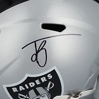 Réplique du casque Riddell Speed ​​autographié par Jack Bech des Las Vegas Raiders