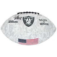 Jack Bech Las Vegas Raiders Autographed Wilson 2024 Salute To Service Football  