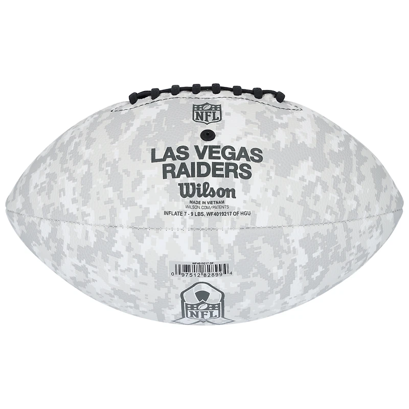 Ballon de football Wilson 2024 autographié par Jack Bech des Las Vegas Raiders