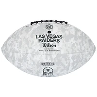 Ballon de football Wilson 2024 autographié par Jack Bech des Las Vegas Raiders
